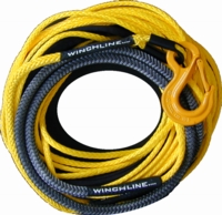 Winchline - Blue 5/16" x 100' Synthetic Viking Trail Line w/ Hook