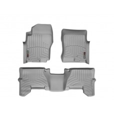 Nissan Pathfinder Floor Mats by WeatherTech, Front and Rear, Two Post, Grey, 2005-2011 (R51)
