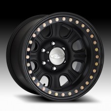 Monster Black Aluminum Beadlock Wheel w/ Steel Ring by Raceline, RT231, 17x9.5; 6x6.5; 4