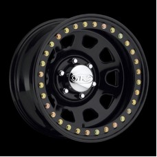 Daytona Black Steel Beadlock Wheel by Raceline, RT515, 15x10, 6x5.5, 3.75