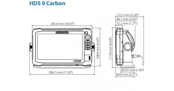 HDS-9 Carbon Multifunction Off Road GPS by Lowrance