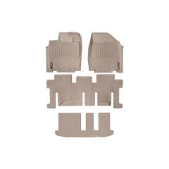 Nissan Pathfinder Floor Mats by WeatherTech, 1st, 2nd and 3rd Row, Tan, 2013-2015 (R51)