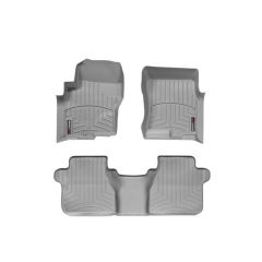Nissan Frontier Floor Mats by WeatherTech, Front and Rear, Crew Cab, One Hook, Grey, 2005-2018 (D40)