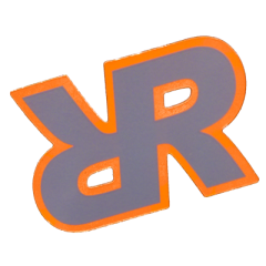 4" x 3" Rugged Rocks Logo Sticker
