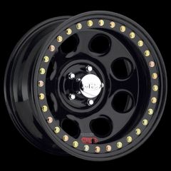 Rock 8 Black Steel Beadlock Wheel by Raceline, RT815, 15x10, 6x5.5, 3.75 