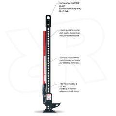 Cast / Steel Hi-Lift Jack by Hi-Lift, 48"