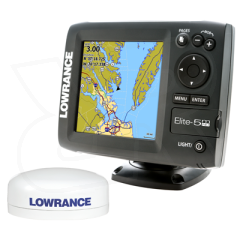 Elite-5M HD Baja Off Road GPS w/ Ext. Antenna by Lowrance