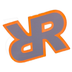 4" x 3" Rugged Rocks Logo Sticker