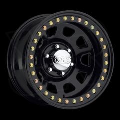 Daytona Black Steel Beadlock Wheel by Raceline, RT515, 15x10, 6x5.5, 3.75