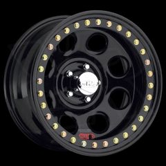 Rock 8 Black Steel Beadlock Wheel by Raceline, RT815, 15x10, 6x5.5, 3.75 