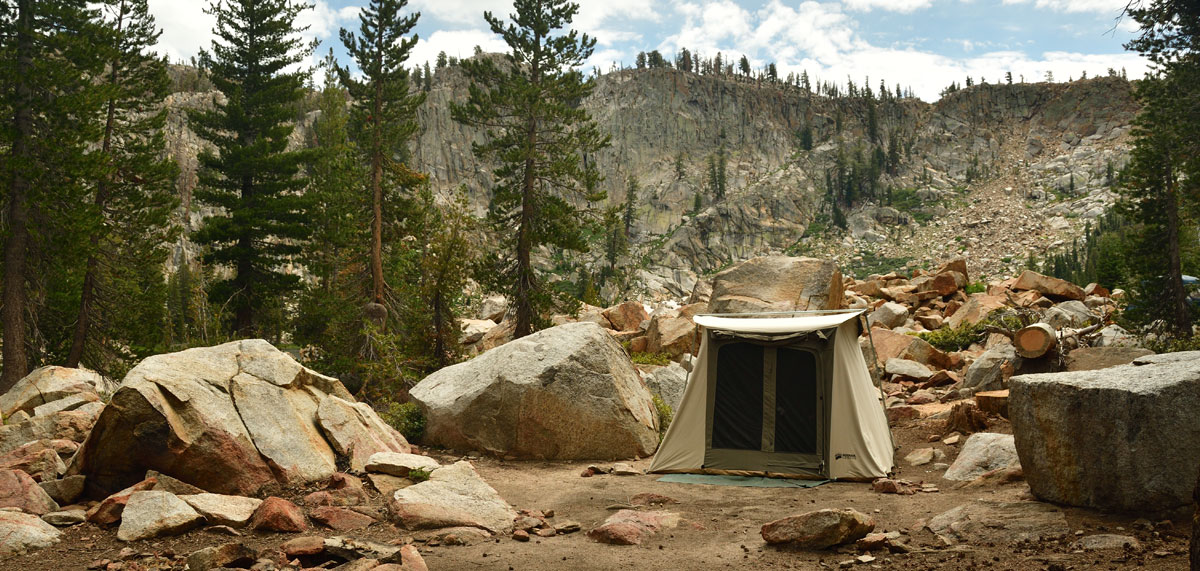 Tent camp at Swamp Lake