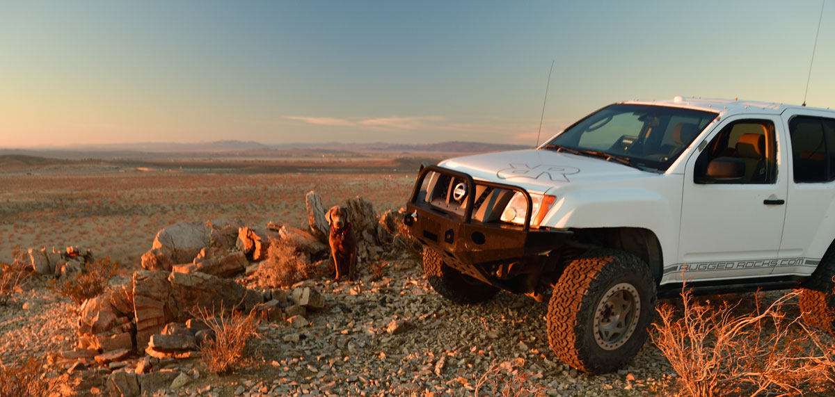 Xterra at sunset near Barstow